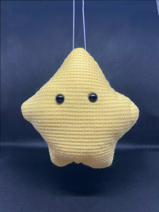 stardrop keychain- waffle yellow